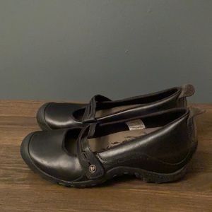 Merrell Mary Jane leather Women Shoes Black Size 8 Eur 38.5